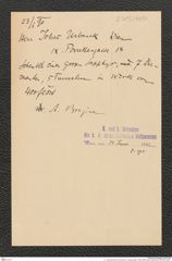 k.k. naturhistorisches Hofmuseum, Intendanzakten 1885-1896 (Hauer), Aktenzahl Z.395/1890, Seite 1
